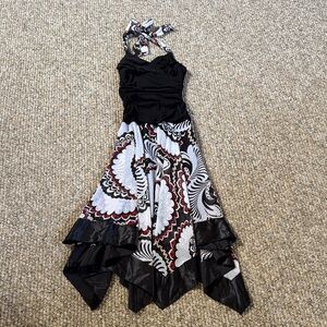 Women’s halter handkerchief bottom dress size small like new